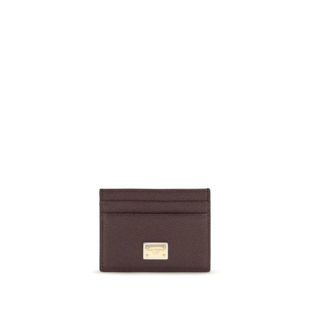 Dolce & Gabbana Brown Calf Leather Bos Taurus Women's Wallet